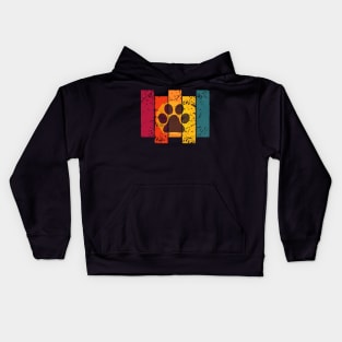 Colourful dog paw Kids Hoodie